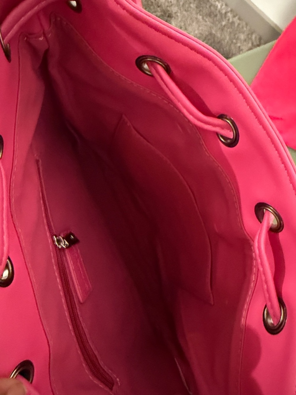 Glam-Aholic Pink Embossed Bucket Bag - Picture 3 of 4